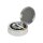Aschenbecher Chrom mit Deckel, rauchfrei, 14 x 4,5 cm