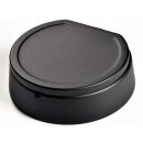 Aschenbecher Schwarz mit Deckel, rauchfrei 14 cm