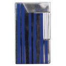 Metallfeuerzeug "Windmill", chrom / blue lines...