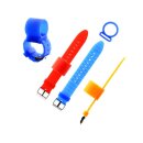 Shishaschlauch - Halter Silikon, versch. Farben, 10er Set