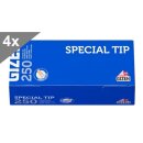 Gizeh Special Tip, 250 Hülsen, 4er Gebinde