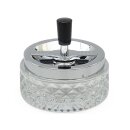 Drehaschenbecher "Glas klar", Ø 11,9 cm
