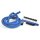 Shishaschlauch Gummi und Metall, Blau, auseinanderbaubar 1,82 m
