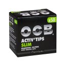 OCB Filter Slim Activ Tips Aktivkohle 7mm, 50 Stück