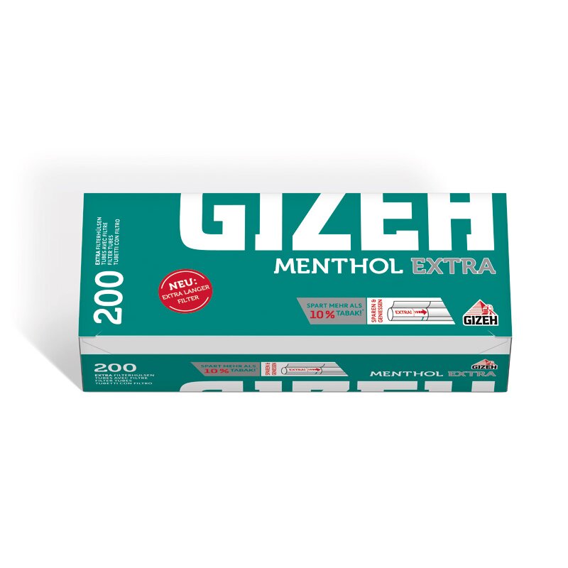 Großhandel Gizeh Menthol Extra 200er Hülsen, 1,89 €
