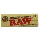 RAW - Filter Tips (ungebleicht) gummiert 24 Hefte je 33 Blatt