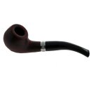 Pfeife "Excellent" braun u. schwarz mit Kunststoffmundstück, 9 mm Filter
