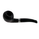 Pfeife "Excellent" braun u. schwarz mit Kunststoffmundstück, 9 mm Filter