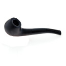 Pfeife "Excellent" braun u. schwarz mit Kunststoffmundstück, 9 mm Filter