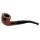 Pfeife "Excellent" braun u. schwarz mit Kunststoffmundstück, 9 mm Filter