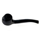 Pfeife "Excellent" schwarz Lack mit Kunststoffmundstück, 9 mm Filter