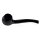 Pfeife "Excellent" schwarz Lack mit Kunststoffmundstück, 9 mm Filter