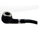 Pfeife "Excellent" mahagoni/schwarz, mit Kunststoffmundstück, 9 mm Filter