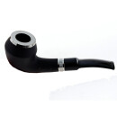 Pfeife "Excellent" mahagoni/schwarz, mit Kunststoffmundstück, 9 mm Filter