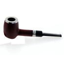 Pfeife "Excellent" mahagoni/schwarz, mit Kunststoffmundstück, 9 mm Filter