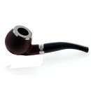Pfeife "Excellent" mahagoni/schwarz, mit Kunststoffmundstück, 9 mm Filter