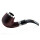 Pfeife "Excellent" mahagoni/schwarz, mit Kunststoffmundstück, 9 mm Filter