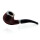 Pfeife "Excellent" mahagoni/schwarz, mit Kunststoffmundstück, 9 mm Filter