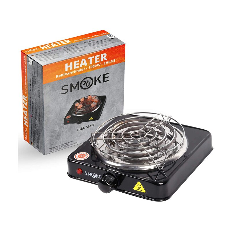 Elektrischer Shisha Kohleanzünder 800W - Edelstahl Grill Für Naturkohle