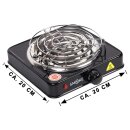 Elektrischer Kohleanzünder für Shisha Kohle mit Kohlegitter, Schwarz, 1000 Watt