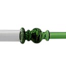 Mundstück aus Glas; Länge 39 cm; grün