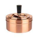 Drehaschenbecher &quot;Champagne&quot; aus Metall, 11cm