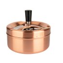 Drehaschenbecher "Champagne" aus Metall, 13cm