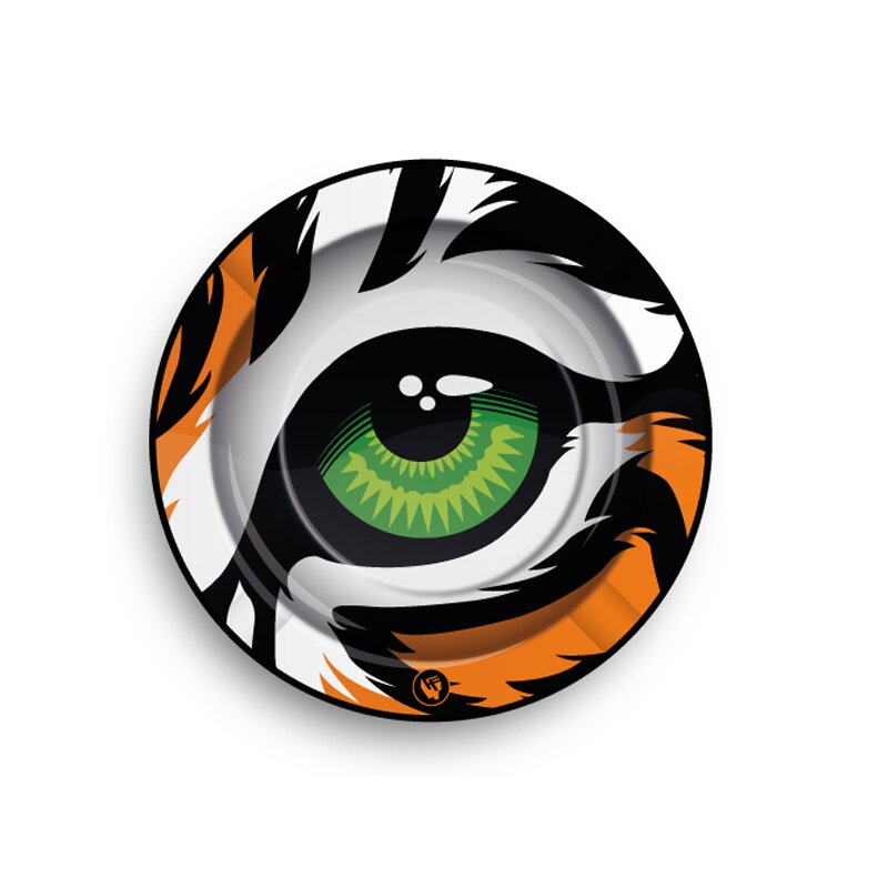 Aschenbecher Feline Eyes Tiger aus Metall, Ø 14 cm, 2,90 €
