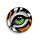 Aschenbecher "Feline Eyes Tiger" aus Metall, Ø 14 cm