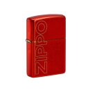 Zippo Feuerzeug - Red Metallic Logo Design