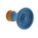 Shisha Kopf Keramik "Gelb-Blau"; Höhe ca.9...