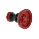 Shisha Kopf Keramik "Rot & Schwarz";...