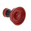 Shisha Kopf Keramik "Rot & Schwarz" mit...