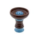 Shisha Kopf Keramik "Braun-Blau"; Höhe...