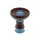 Shisha Kopf Keramik "Braun-Blau"; Höhe ca.9 cm;  Ø ca. 7,8 cm