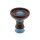 Shisha Kopf Keramik "Braun-Blau"; Höhe ca.9 cm;  Ø ca. 7,8 cm