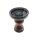 Shisha Kopf Keramik "Coffee" "Braun-Schwarz" , Höhe ca. 9 cm, Ø ca. 7,5 cm