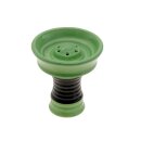 Shisha Kopf Keramik "Grün-Schwarz",...