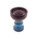 Shisha Kopf Keramik "Violett mit Hellblau" ,...
