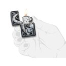 Zippo Feuerzeug - Skull Clock