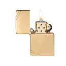 Zippo Feuerzeug - Vintage poliert gold