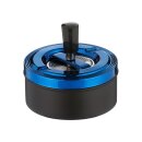 Drehaschenbecher "blau-metallic" Zylinder,...