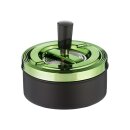 Drehaschenbecher "grün-metallic" Zylinder,...