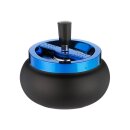 Drehaschenbecher "blau-metallic" Kugel,...