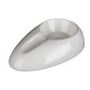 Zigarrenaschenbecher Keramik weiß, ca. 14,5 x 9 cm