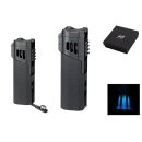 Zigarrenfeuerzeug "Winjet" schwarz matt; 4er...