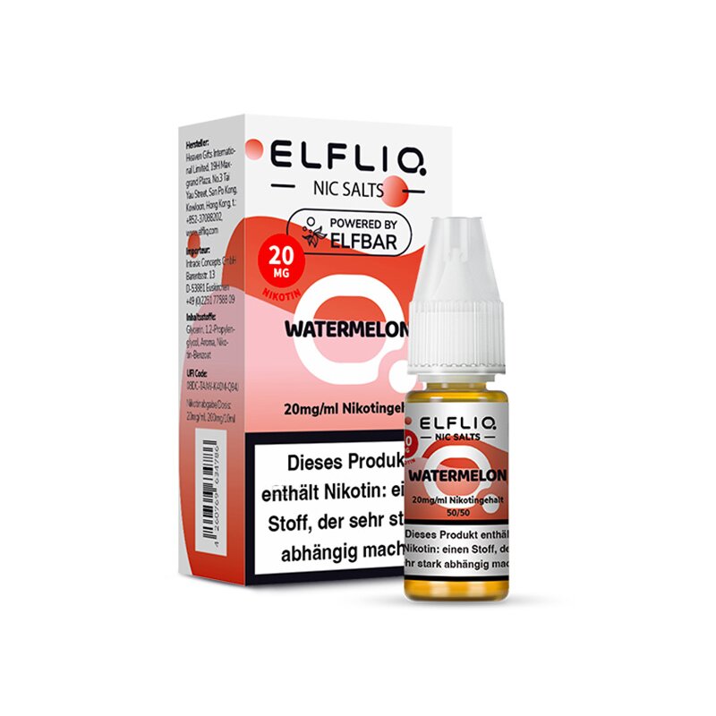 ELFBAR Elfliq - Watermelon (Wassermelone) - Liquid - 20 mg/ml - 10 ml, 6,50