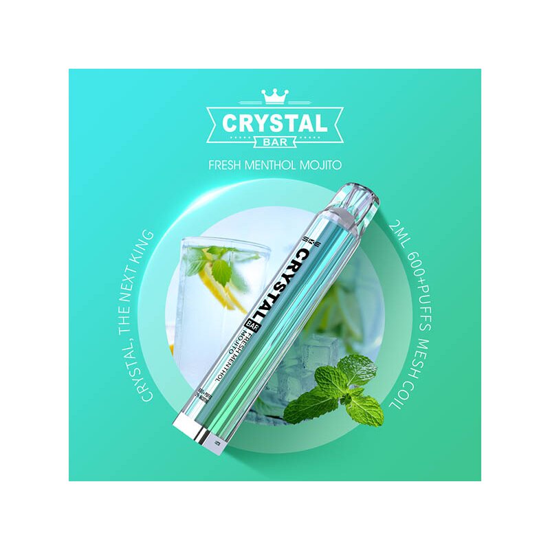 crystal e shisha Crystal Bar – Einweg E-Shisha 600 Züge - Strawberry Burst