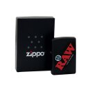 Zippo Feuerzeug - RAW - Black with Logo