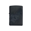 Zippo Feuerzeug - RAW - Black with black Logo